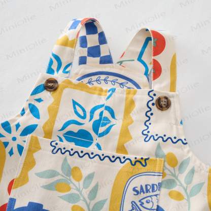 Baby Toddler Summer Italian Elements Overalls - image 3