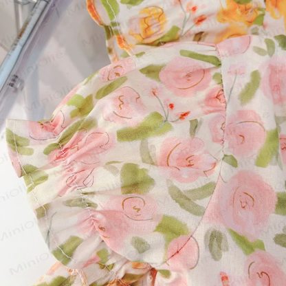 Toddler Girls Tulip Print Cotton Dress - image 5