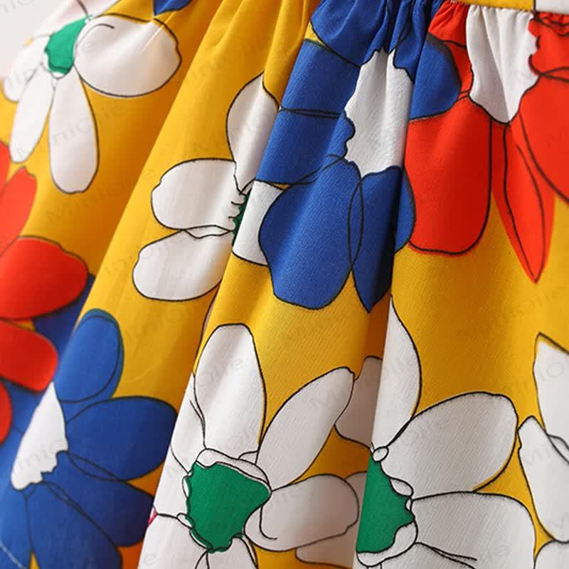 Baby Toddler Girls Cotton Floral Bow Sleeveless Dress with Hat - image 5