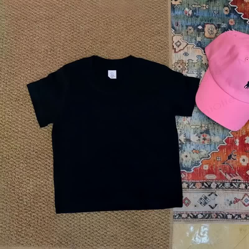 Toddler Cotton Pants or Solid Color Tee - Black Tee - 6-7T - image 9