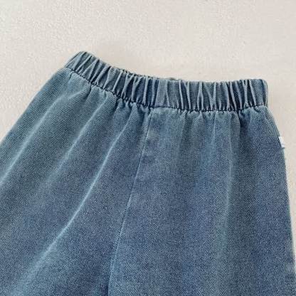 Toddler Girl Denim Tank Top and Pants Set - image 5