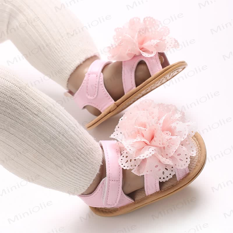 Baby Lace Flower First Walker Sandals - image 17