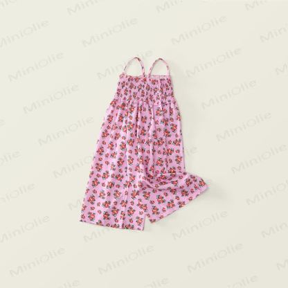 Toddler Girl Smocked Floral Polyester Spaghetti Strap Dress - image 2