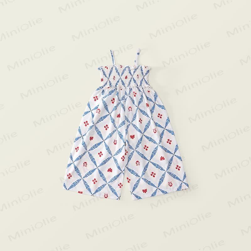 Toddler Girl Smocked Floral Polyester Spaghetti Strap Dress - image 6