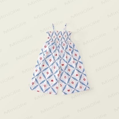 Toddler Girl Smocked Floral Polyester Spaghetti Strap Dress - image 6