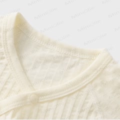 Baby Cotton Solid Color Romper - image 7