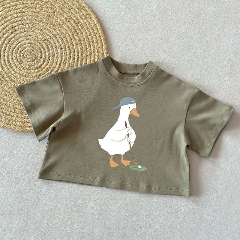 Baby Goose Golf Summer Casual T-Shirt - Grey Green - 2-3T - image 2