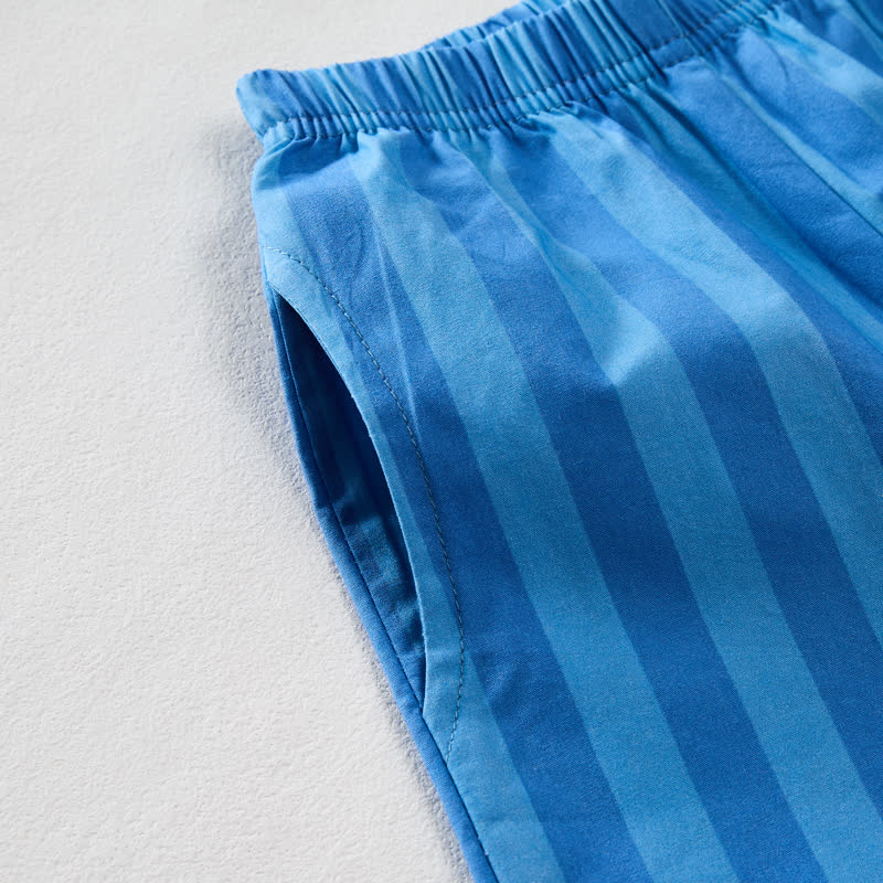 Toddler Sardines Blue Vertical Striped 2-piece Sleeveless Set - image 5