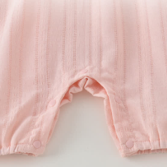 Baby Girl Lace Square-neck Romper - image 5