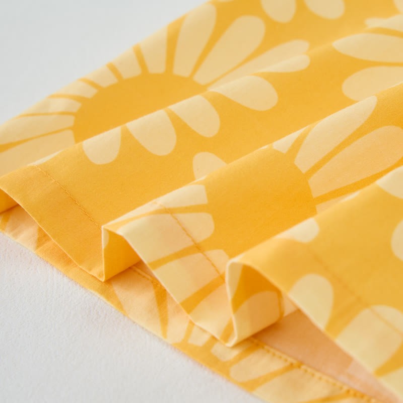 Baby Toddler Yellow Sunflower Sleeveless 2-piece Set - image 6