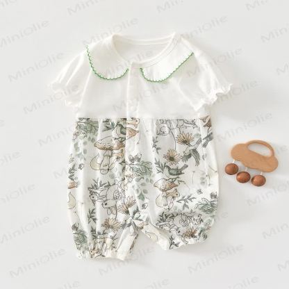 Baby Rabbit Peter Pan Collar Romper - White Forest&Rabbit - 24-36M - image 3