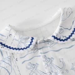 Baby Boy Ocean Print Romper - image 3