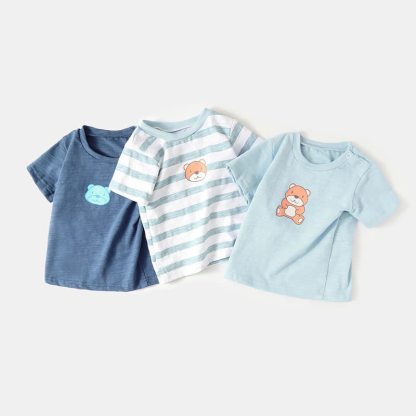 Baby Boy Bear Pattern T-shirt - image 1