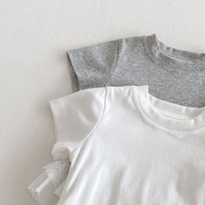 Baby Girl Lace Spliced T-Shirt - image 5