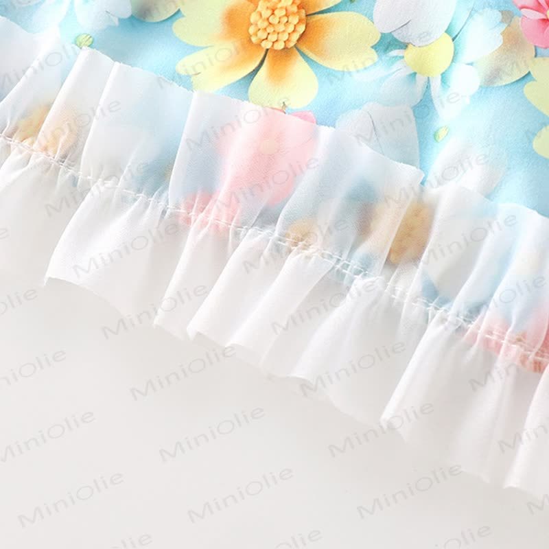 Toddler Kid Girls Butterfly Print Polyester Sleeveless Dress - image 5