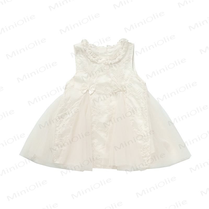 Toddler Girls Bows Tulle Princess Sleeveless Dress - image 3