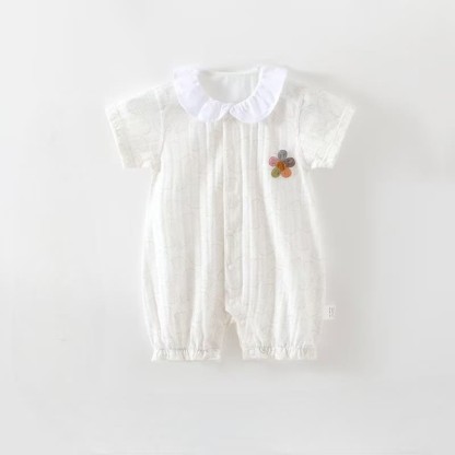 Baby Girl Flower Romper - White - 15-24M - image 2