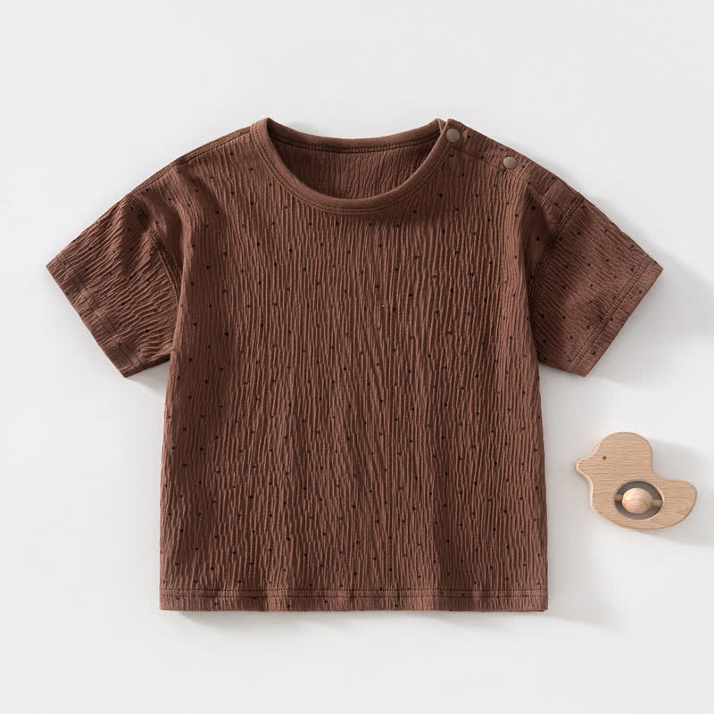 Baby Dot/Bear T-shirt - Brown Dot - 3-4T - image 1