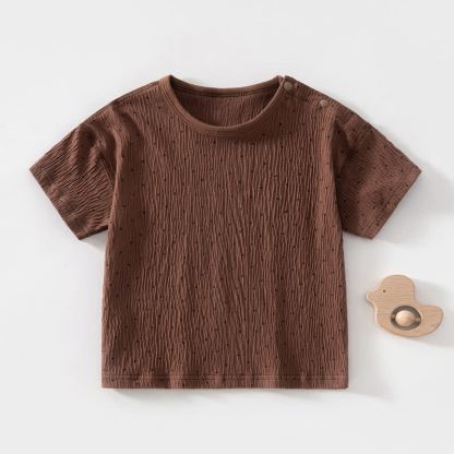 Baby Dot/Bear T-shirt - Brown Dot - 3-4T - image 1