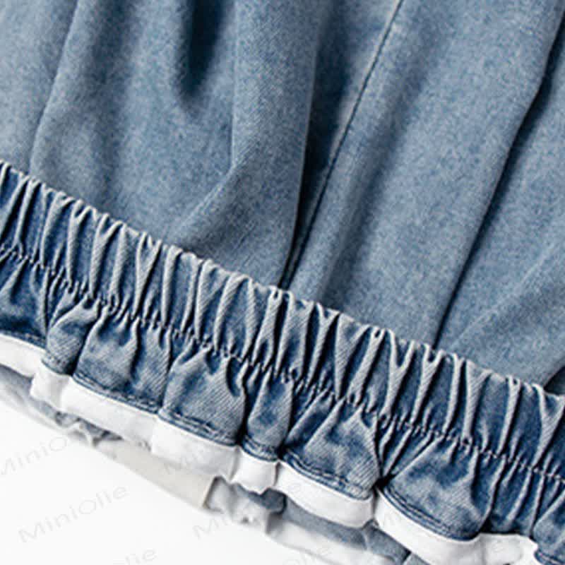 Toddler Boys Denim Solid Blue Pants - image 4