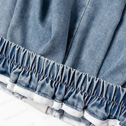 Toddler Boys Denim Solid Blue Pants - image 4