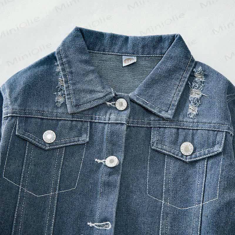 DIGGING IT EXCAVATOR Toddler Kid Denim Jacket - image 5