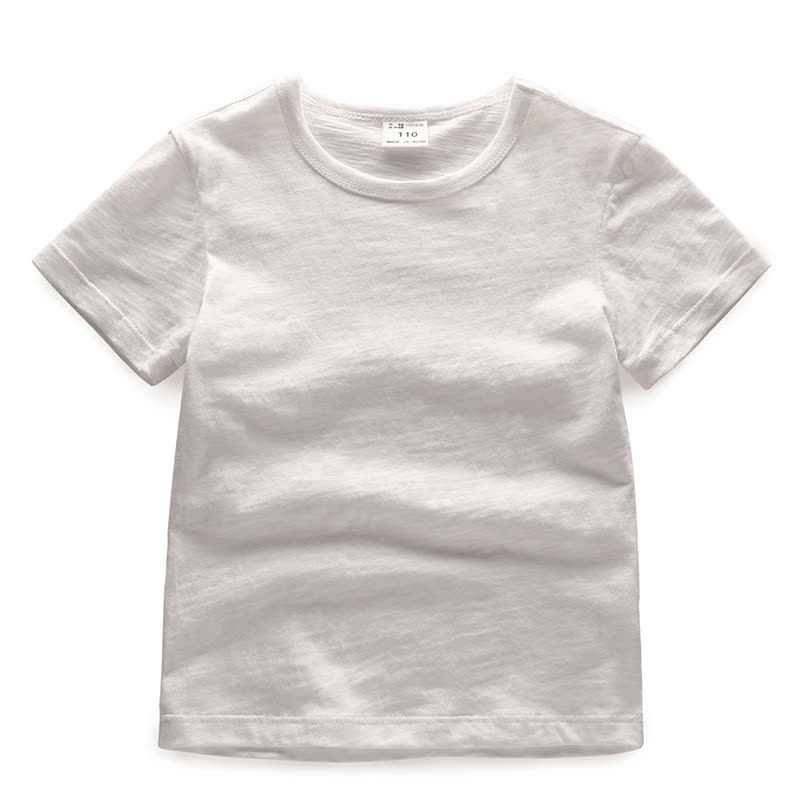 Toddler Solid Color Crewneck Tee - White - 7-8T - image 2