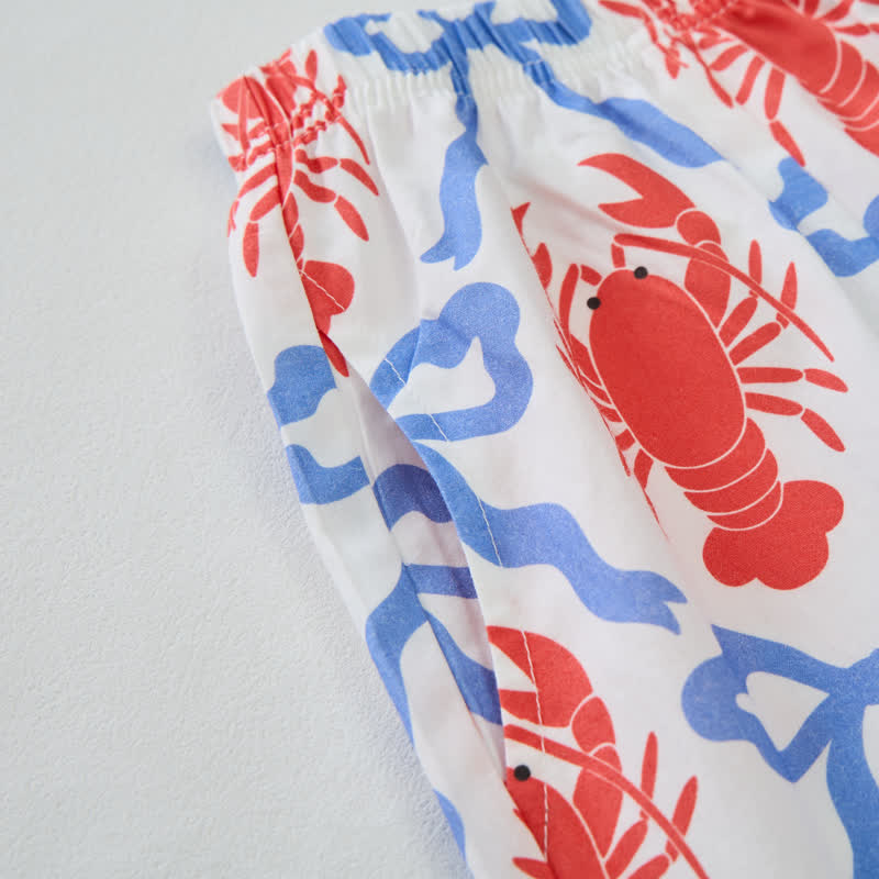 Toddler Lobster and Bowknot Sleeveless 2-piece Set - image 6