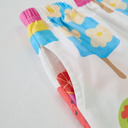 Toddler Colored Ice Cream Pattern Sleeveless 2-piece Set - image 6