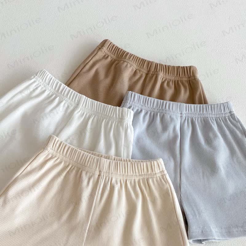 Baby Cotton Ribbed Solid Color Tank Top and Shorts Set - image 7