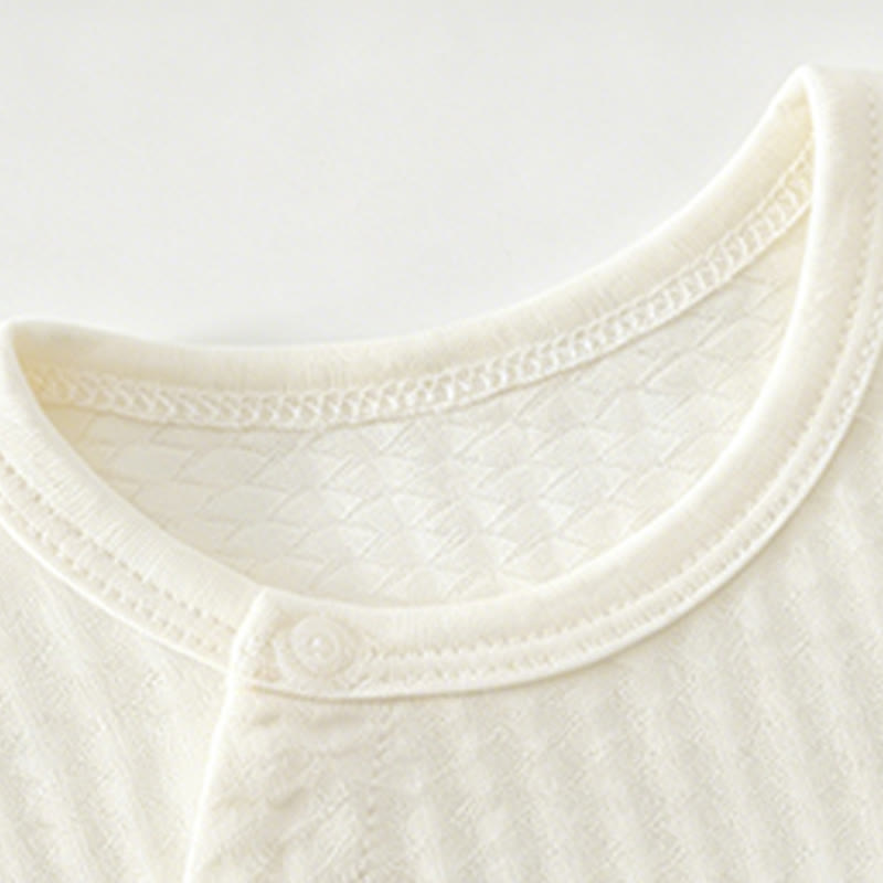 Baby Solid Color Dog Front Snaps Romper - image 6