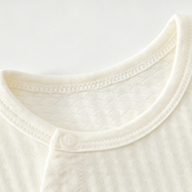 Baby Solid Color Dog Front Snaps Romper - image 6