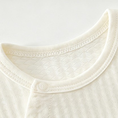 Baby Solid Color Dog Front Snaps Romper - image 6