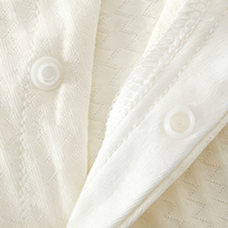 Baby Solid Color Dog Front Snaps Romper - image 7