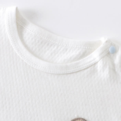 Baby Pink/Blue Floral Ruffle Romper - image 4