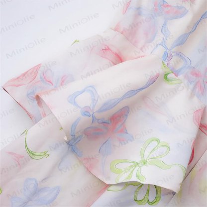 Toddler Kid Girls Bow Floral Ruffle Sleeveless Dress - image 5