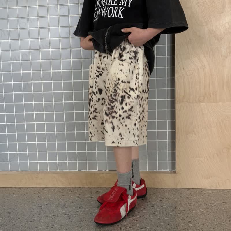 Toddler Kid Boys Leopard Print Cotton Shorts - image 2