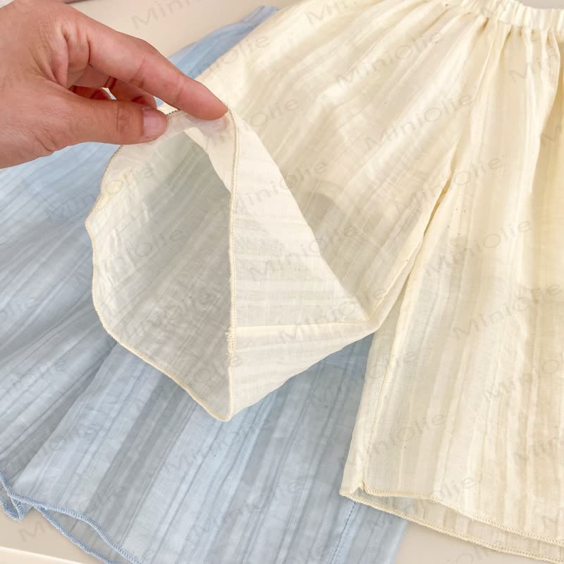 Baby Toddler Girls Sweet Ruffle Cotton Solid Color Tulle Tank Top and Pants Set - image 8