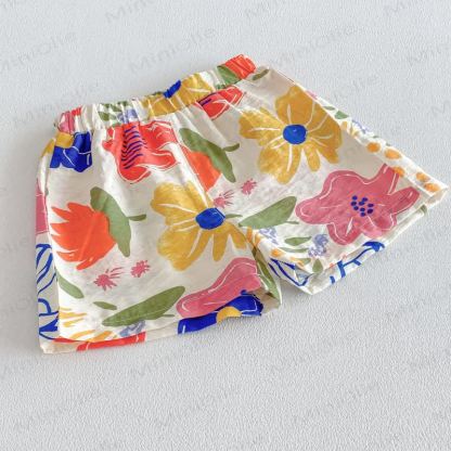 Baby Toddler Floral Palm Rayon Tank Top and Shorts Set - image 8