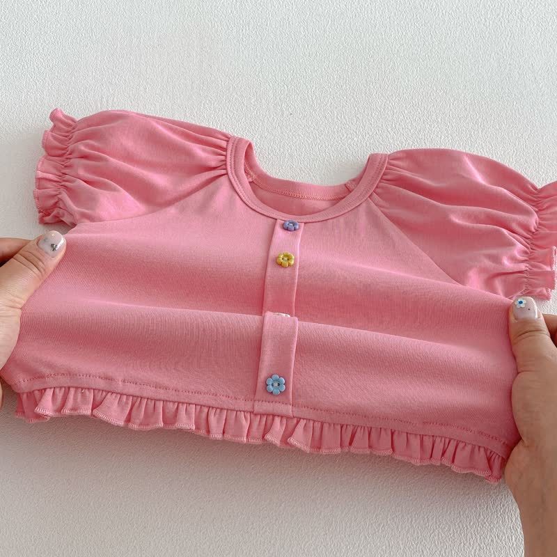Baby Toddler Girl Floral Ruffle Tee - image 8