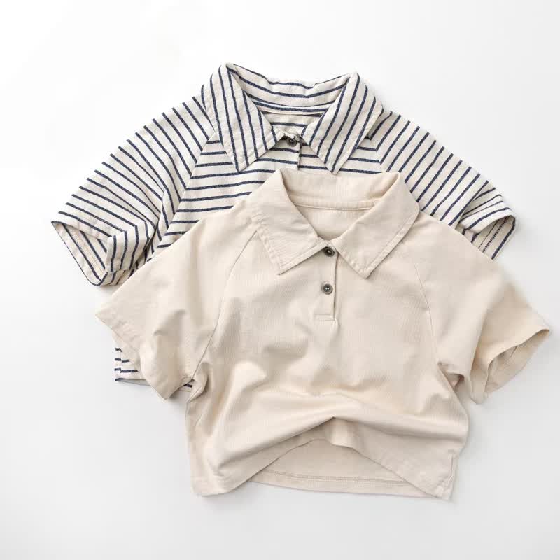 Toddler Boy Solid Color/Striped Polo Shirt - image 1
