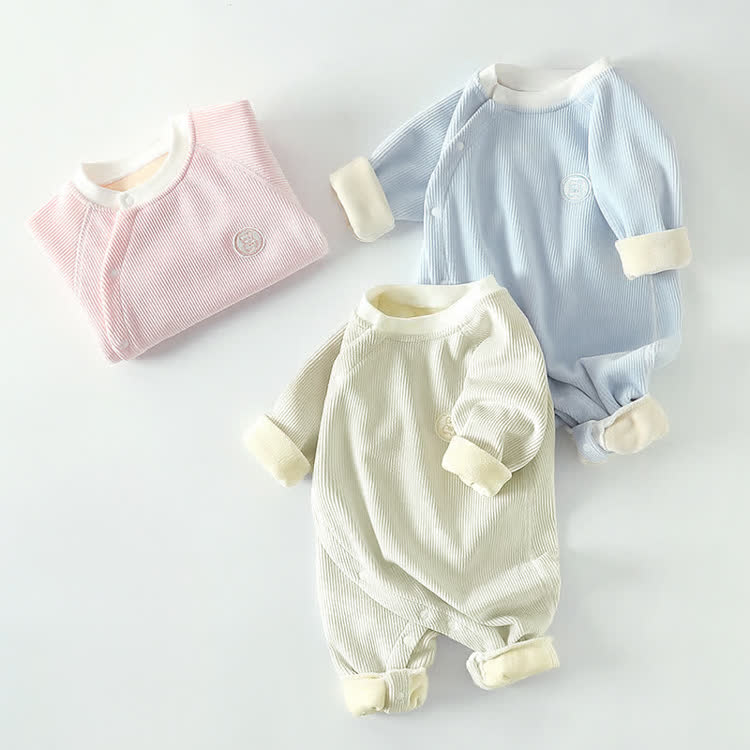 Baby Fleece Newborn Romper - image 1