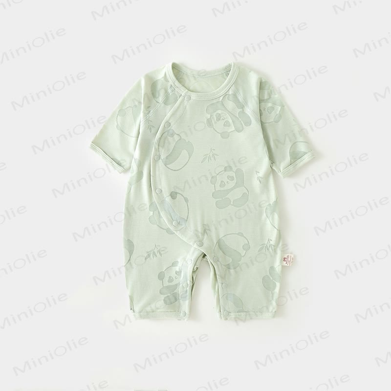 Baby Panda/Penguin Romper - Green Panda - 18-24M - image 2