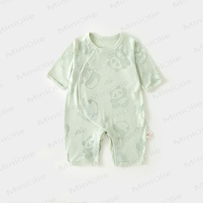 Baby Panda/Penguin Romper - Green Panda - 18-24M - image 2