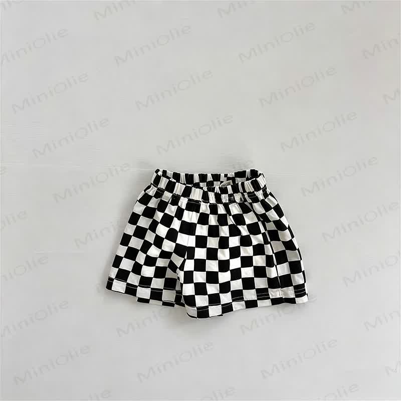 Baby Toddler Checkered Shorts - Black - 4-5T - image 3
