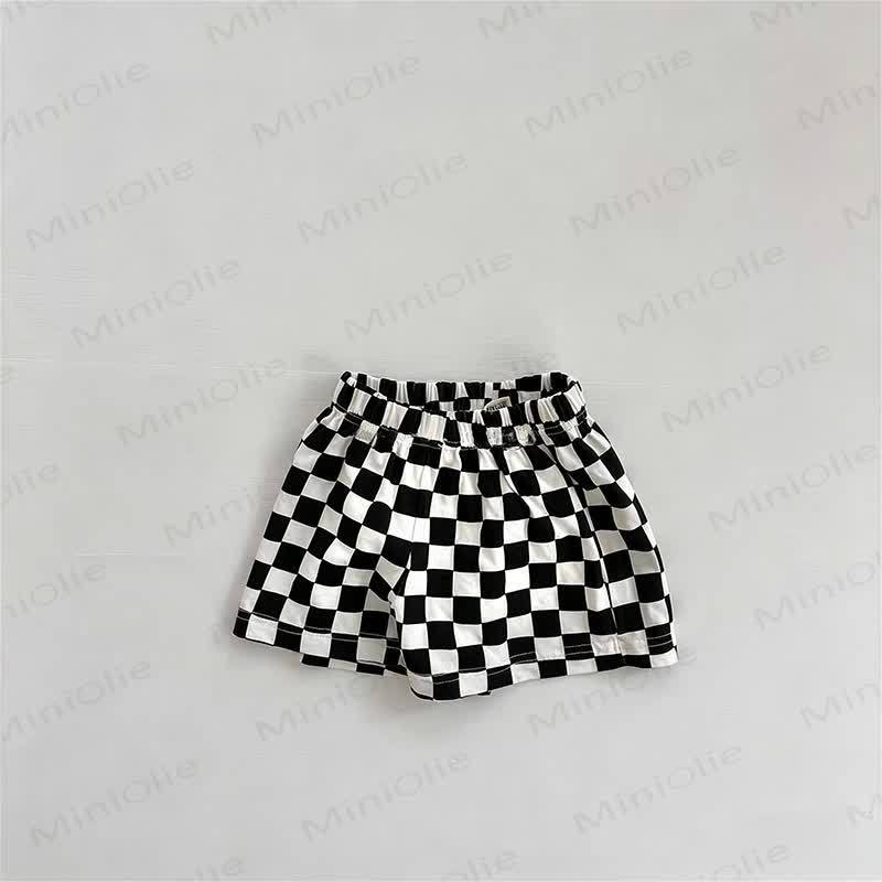 Baby Toddler Checkered Shorts - Black - 4-5T - image 3