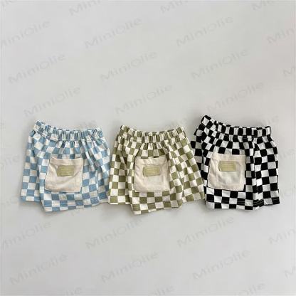 Baby Toddler Checkered Shorts - image 1