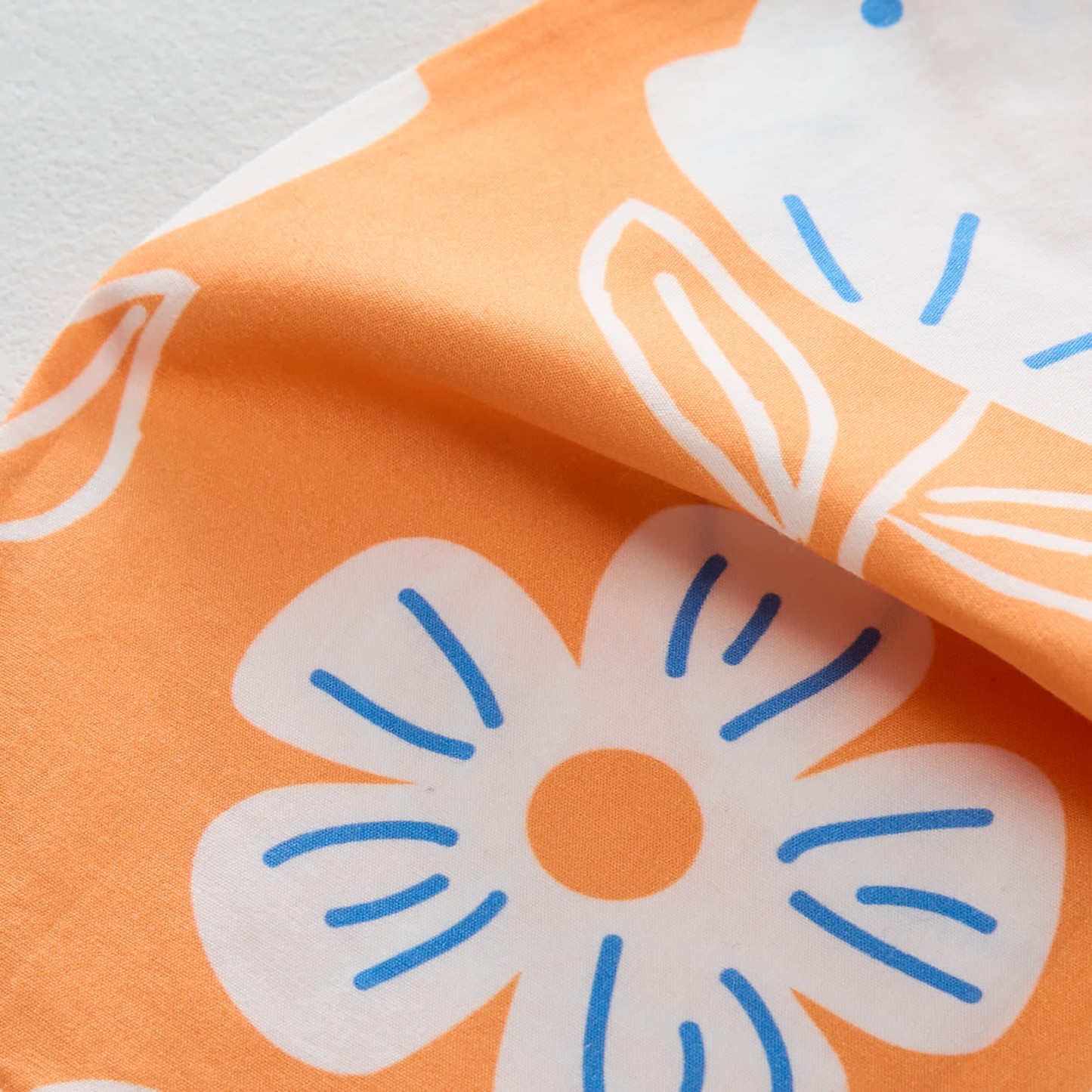 Toddler Girl Flower Print Orange 2-piece Sleeveless Set - image 4