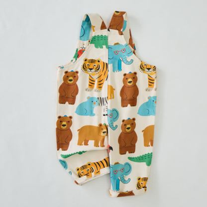 Baby Toddler Animals Print Overalls - image 3