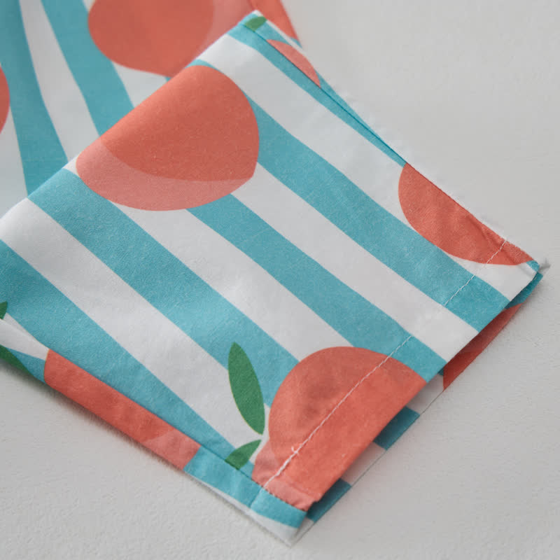 Baby Toddler Peach Vertical Striped 2-piece Sleeveless Set - image 8